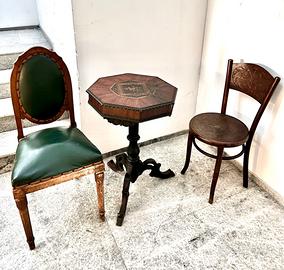 Tavolino Ottagonale intarsiato euro 200.