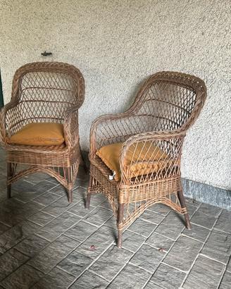 Poltrone in midollino