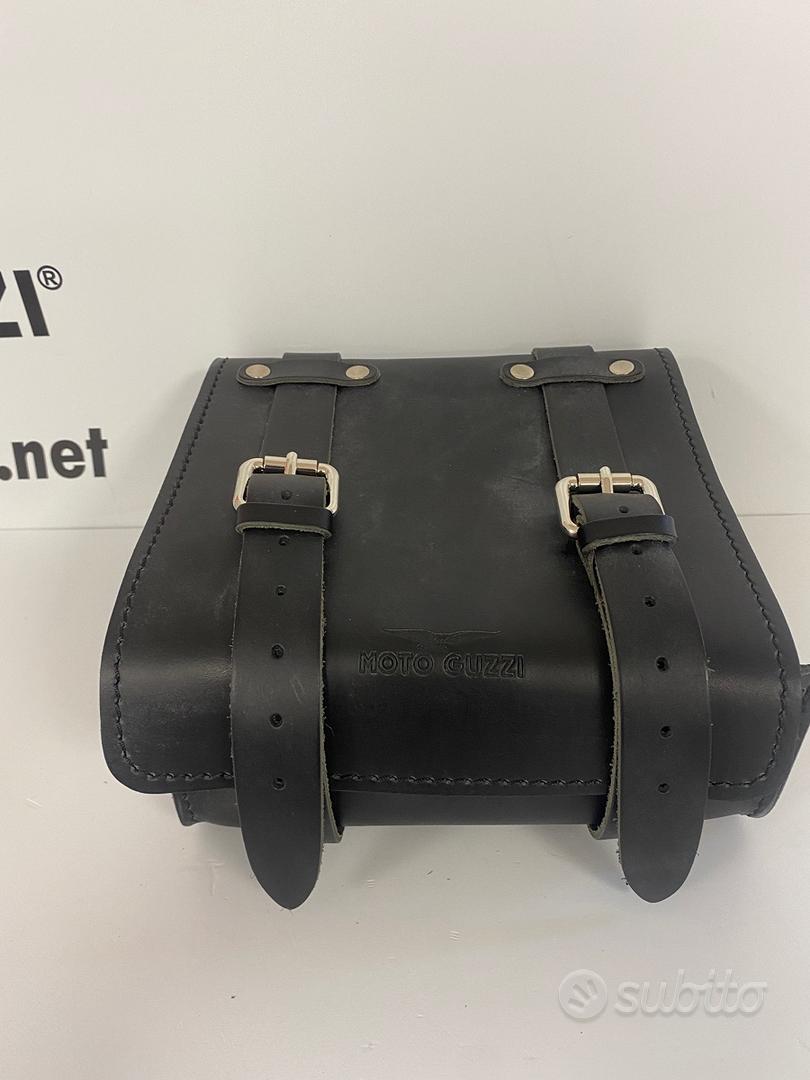 BORSA PORTA ATTREZZI/TUTTO IN CUOIO NERO MOTO GUZZI, Moto Guzzi Sto