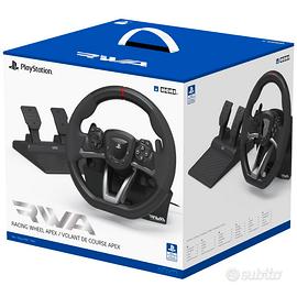 VOLANTE CON PEDALI HORI RACING APEX WHEEL PS5 P4