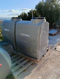 Serbatoio acqua in polipropilene 1000lt