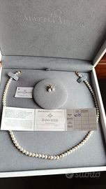 Parure Collana e Orecchini in Perle (4,5-5 mm)