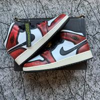 Nike Air Jordan 1 Mid Rosso / Nero - Tg.38 NUOVE