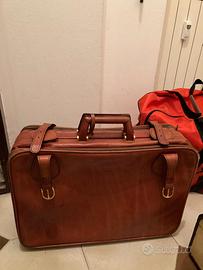 Valigia vintage in pelle