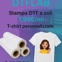 Service stampa dtf qualità' professionale