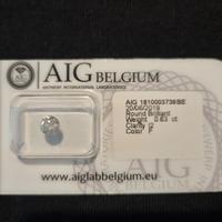DIAMANTE NATURALE CERTIFICATO AIG