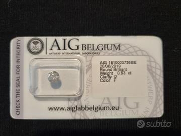 DIAMANTE NATURALE CERTIFICATO AIG