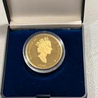 Moneta d'oro 200dollari 1990  Canada ed Elisabetta