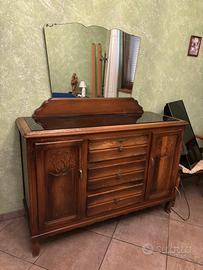 Cassettiera vintage con specchio