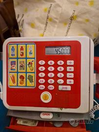 cassa supermercato con scanner giocattolo bambini