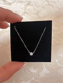 Collana in argento 925 con brillantino