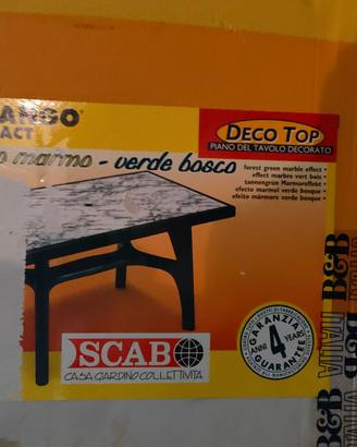 Tavolo da balcone o giardino con 4 sedie e cuscini