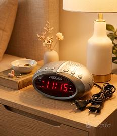 📻 Radiosveglia Irradio Vintage/Space Age Silver