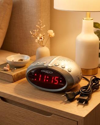 📻 Radiosveglia Irradio Vintage/Space Age Silver