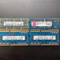 4x2GB RAM DDR3 SODIMM (per portatili)