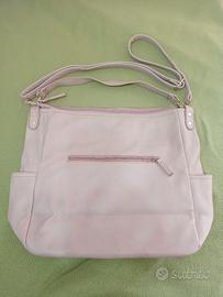 Borsa carpisa-rosa/beige-doppio manico-5 comparti