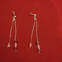 Orecchini pendenti con farfalla 