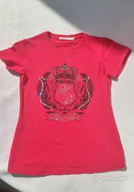 Maglietta cotone fucsia .Silvian Heatch .6/ 8 anni