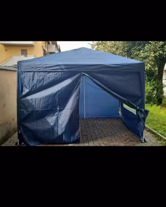 Gazebo pieghevole 3x3 mt quattro pareti 