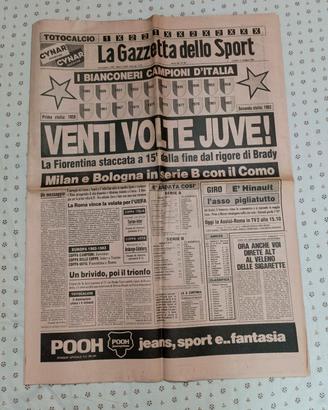 Rarissima gazzetta dello sport -17/05/82