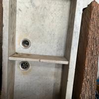 Lavello doppio in marmo