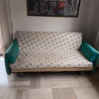 Divano 3 posti con letto a doghe