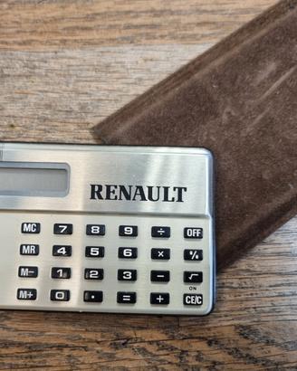 Calcolatrice vintage con logo Renault