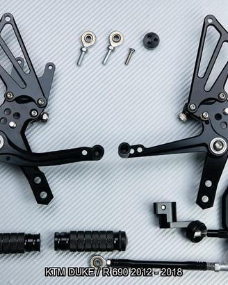 Pedane arretrate KTM DUKE 690 / R 2012 - 2018