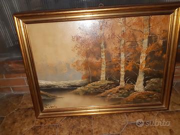 quadro olio su tela