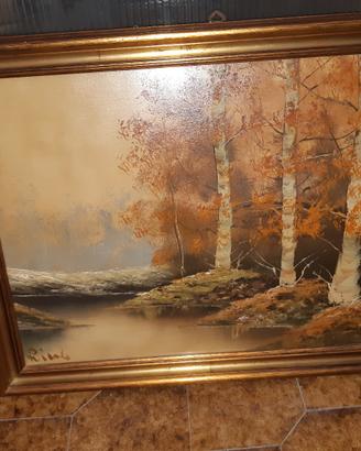 quadro olio su tela