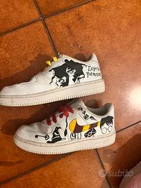 Scarpe Harry  Potter  personalizzate dipinte a man