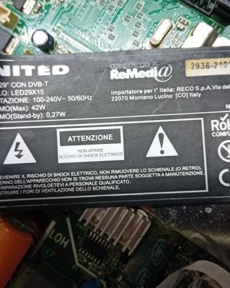 NAIN BOARD POWER INVERTER T.CON UNITED TOSHIBA  