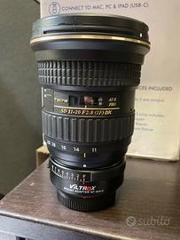 Tokina SD 11-20 mm f 4  ATX Pro con Viltrox