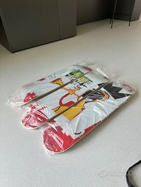 THE SKATEROOM ARTE- BASQUIAT TRITTICO DI SKATE