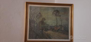 Quadro Stampa vintage “paesaggio impressionista”