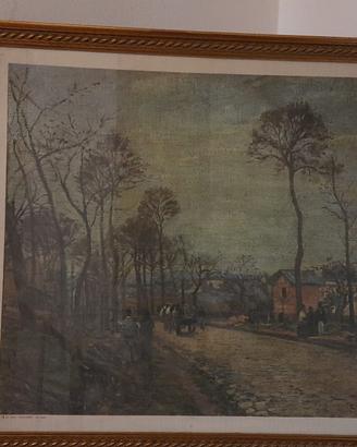 Quadro Stampa vintage “paesaggio impressionista”