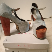 Sandali tacco plateau simil Jeffrey Campbell 36