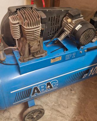 compressore ABAC 2 hp 100 lt 380v.