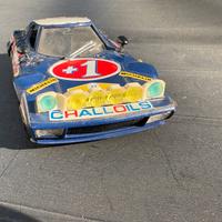 Modellino lancia stratos, rally blu