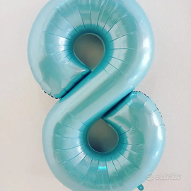 Palloncino foil numero8blu –