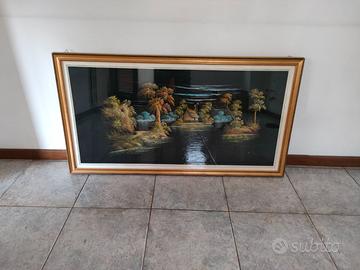 Quadro su tel nera