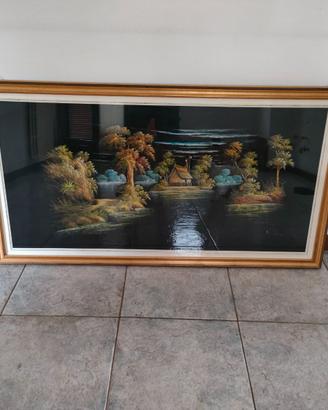Quadro su tel nera