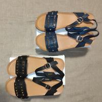 Scarpe in Pelle Morbide con Plateau e Zeppa comode