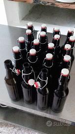 20 bottiglie birra con tappo capsula automatica