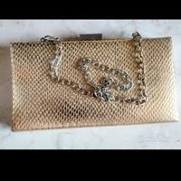 Borsa elegante modello pochette color oro