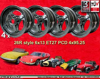 4 pz cerchi Triumph Lotus 26R 6x13 ET27 4x95.25