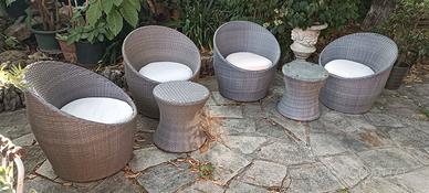 Poltrone e tavolini da giardino Artelia Ticino 