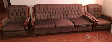 Divano letto con poltrone anni '80