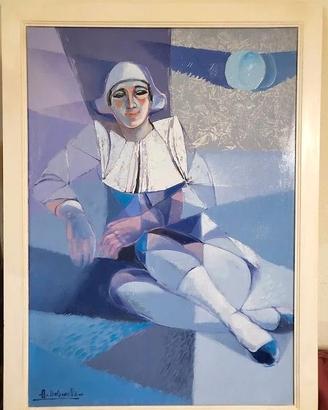 Alberto Bolzonella - "Arlecchino 1978" olio 