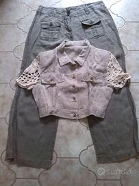 ART. 122 - GIACCHINA IN LINO+PANTALONI OVS